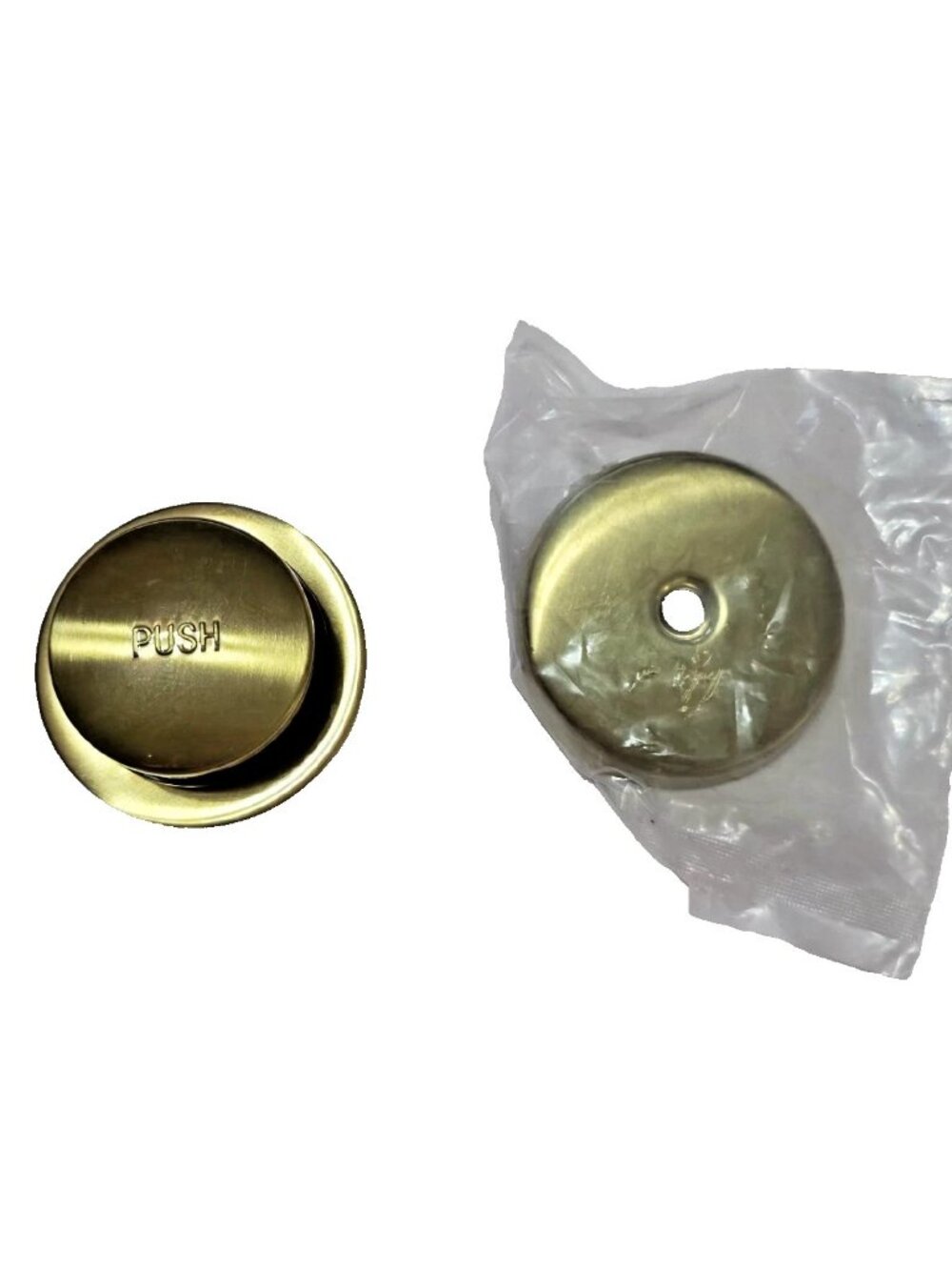 EverBilt Toe Touch Bathroom Drain Kit - Matte Gold